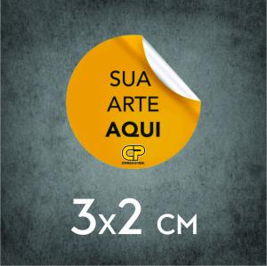 ADESIVO 3X2 CM 100 UNIDADES     