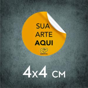 ADESIVO 4X4 CM 100 UNIDADES     