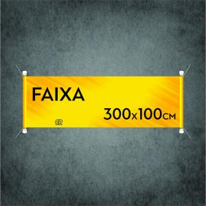 FAIXA 300 X 100 LONA FOSCA     