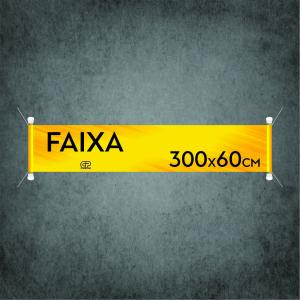 FAIXA 300 X 60 LONA FOSCA     