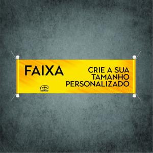 FAIXA PERSONALIZADO LONA FOSCA    selecione +detalhes para colocar a medida desejada e o calculo será feito automaticamente 